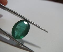 4.10 carats SUPER Quality Zambian NATURAL UNTREATED Emerald Oval Cut Gemstones