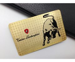 Gold Plated Metal Membership Cards