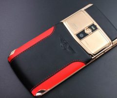 vertu signature touch bentley red gold