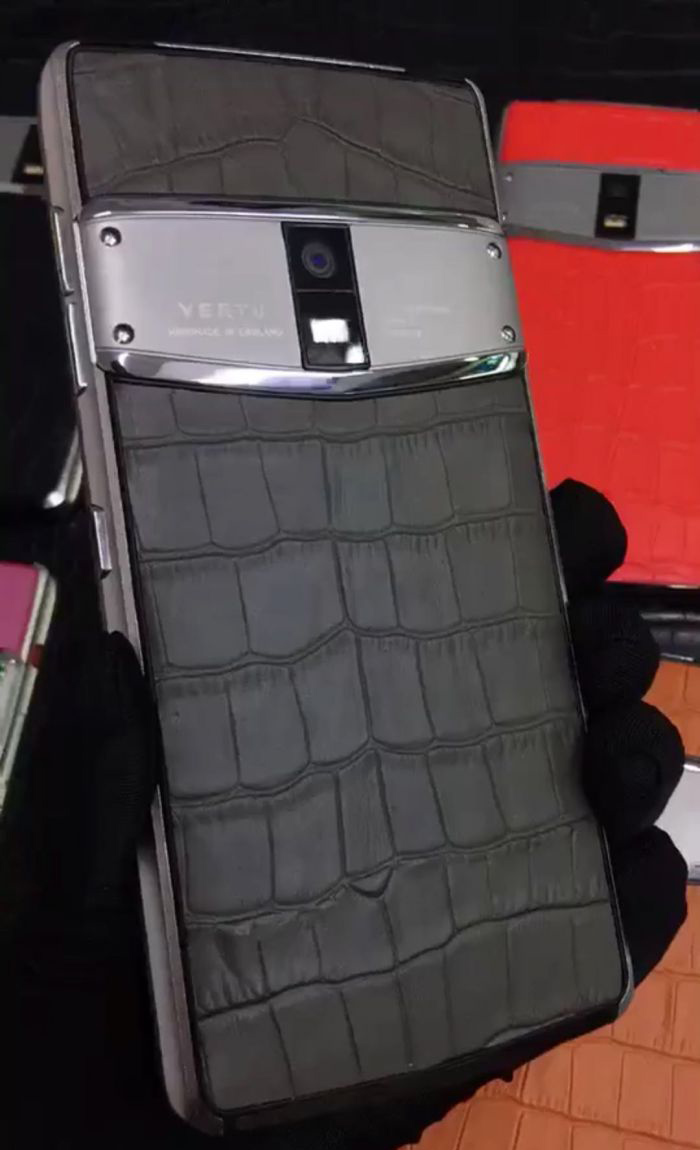 vertu constellation gray alligator fake phone, replica phone, copy phone, clone phone