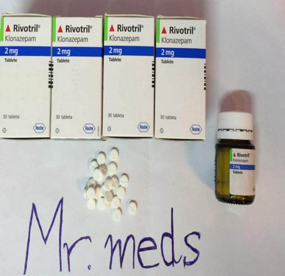 240 X Rivotril ROCHE 2mg (Klonazepam) – 240 pills