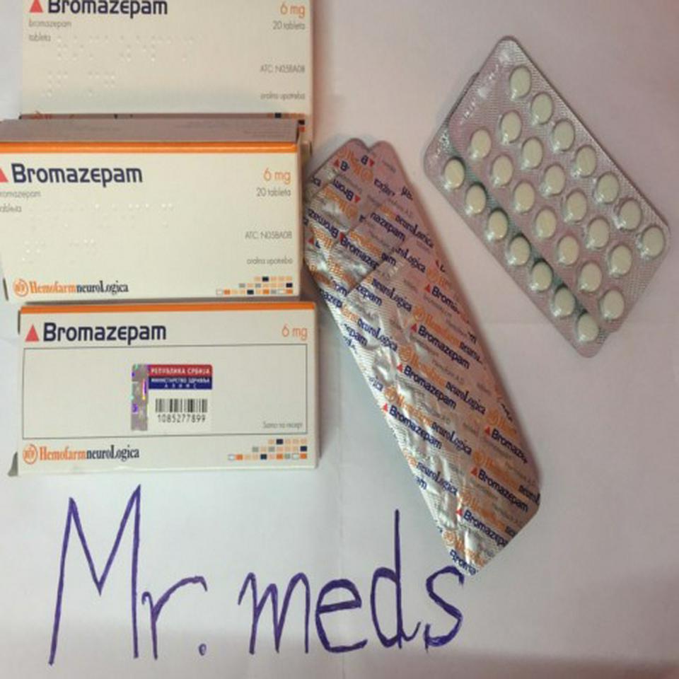 BROMAZEPAM (Lexotan) 6 mg – 1000 pills (by Hemofarm)