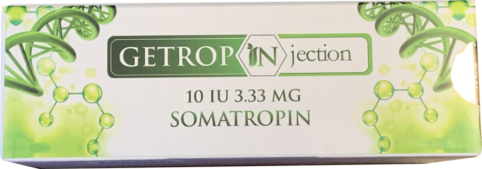 GETROPIN (Somatropin), 10 vials pack, 10IU vial